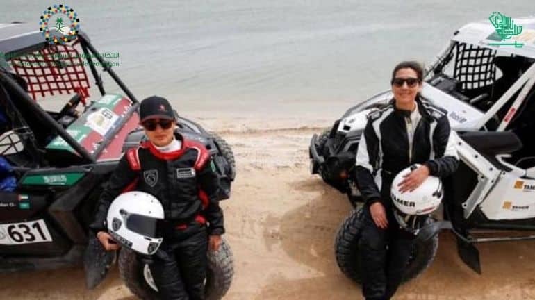 Dania Akeel and Mashael Al-Obeidan Saudi Women Licenses The Dakar Rally Saudiscoop