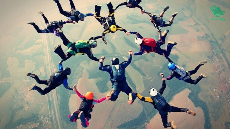 Skydiving Things to do in Dubai Saudiscoop (3)