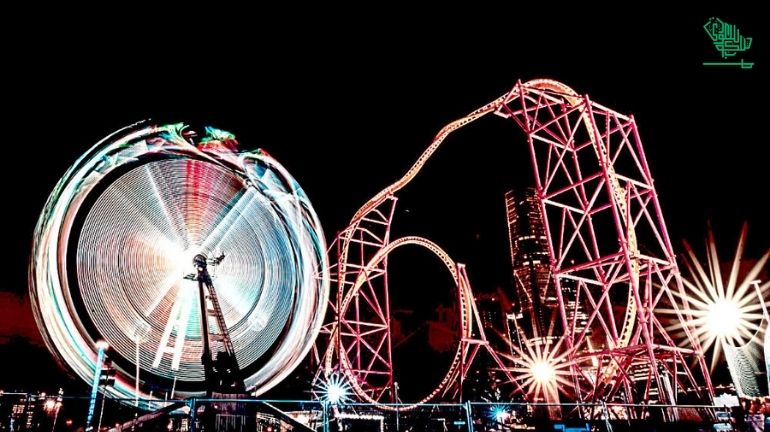 Fun Things in Riyadh The World's Longest Mobile Roller Coaster Saudiscoop (1)