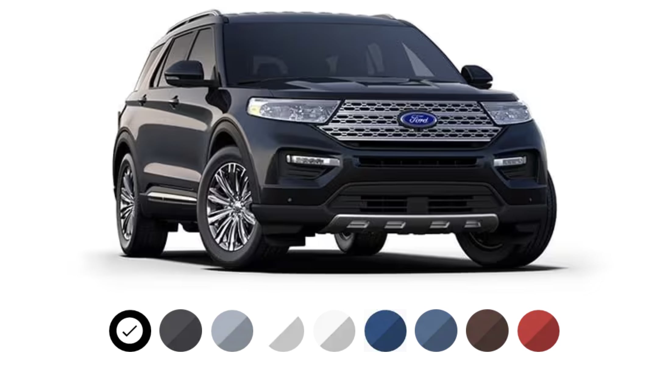 Ford Explorer Colors in Saudi Arabia 2024.