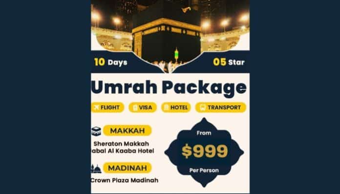 Book Premium Packages for Umrah from the USA at reasonable Prices